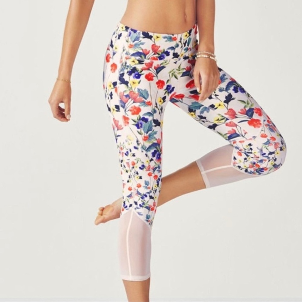 Fabletics Poppy Field Powerhold Capri Leggings